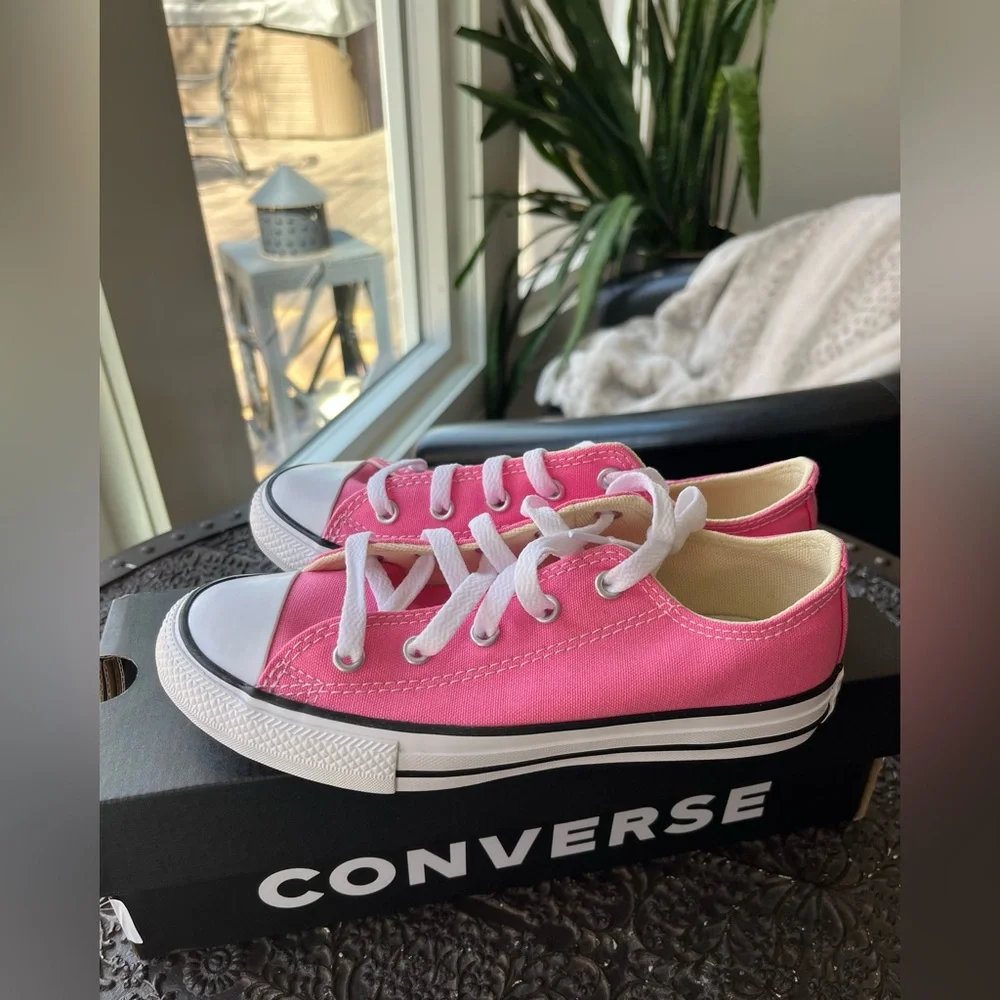 CONVERSE ALL STAR CHUCK TAYLOR CORE OX SNEAKERS PINK 2 YOUTH